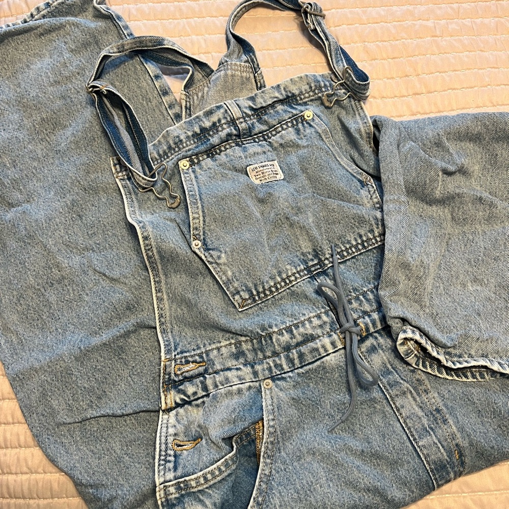 Levi's Light Blue Denim Jeans Overalls